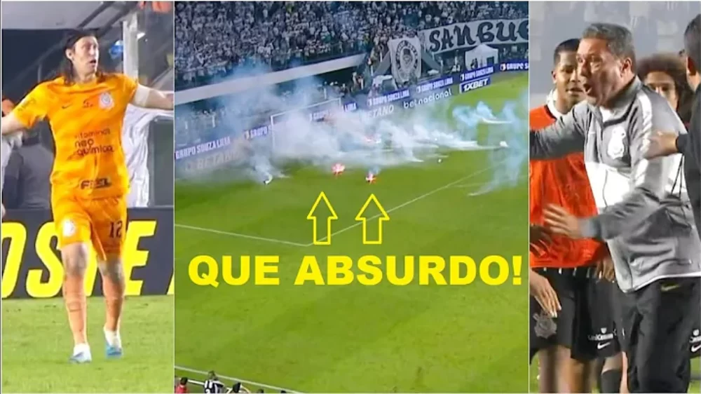 santos x corinthians absurdos em campo