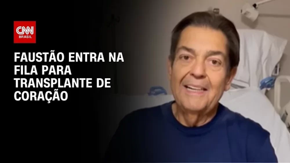 faustão entra na fila para transplante de coração